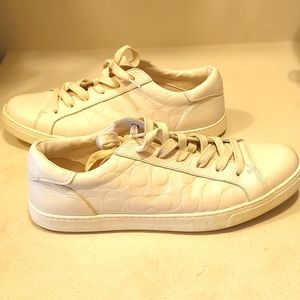 Men's Coach Size 13 Leather Signature Low Top Sneaker